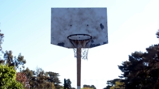 Backboard, Equipment, Sky, Street, Sign, Cloud