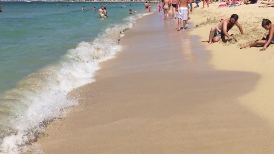 Beach, Sand, Sandbar, Ocean, Sea, Bar