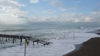 Beach, Sea, Water, Ocean, Pier, Sky