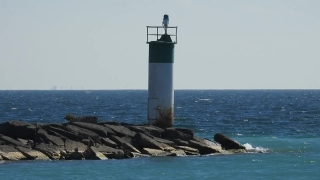 Beacon, Tower, Structure, Breakwater, Sea, Barrier