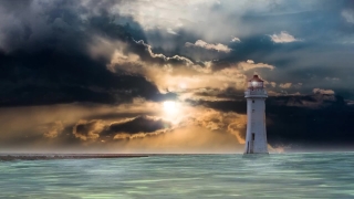 Beacon, Tower, Structure, Sea, Ocean, Coast