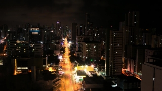 Business District, City, Night, Skyscraper, Skyline, Cityscape
