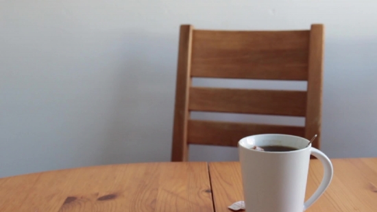 Cup, Coffee, Table, Wood, Room, Furniture