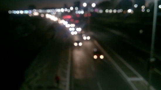 Expressway, Night, Light, Spotlight, Lamp, Road