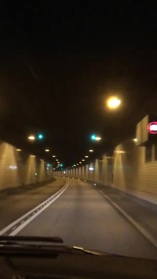 Expressway, Night, Road, City, Sidewalk, Street