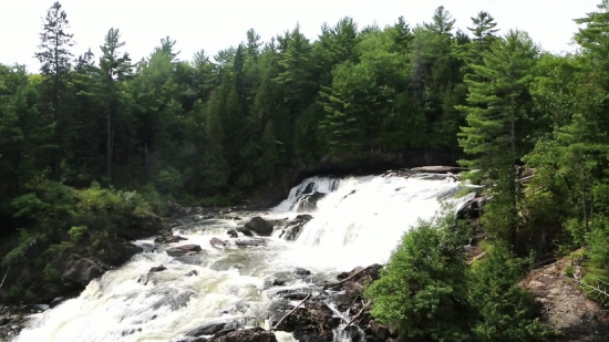 Forest, River, Mountain, Water, Landscape, Mountains