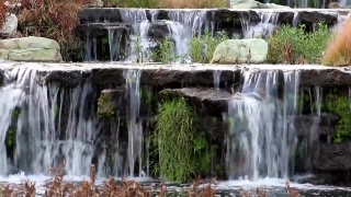 Fountain, Waterfall, Structure, Stream, River, Water