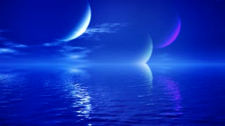 Moon, Satellite, Sky, Sea, Planet, Sun