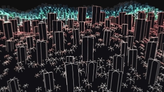 Bass, Light, City, Circuit Board, Black, Technology