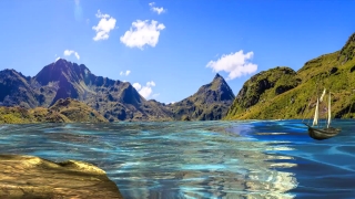 Lake, Glacier, Mountain, Landscape, Water, Mountains