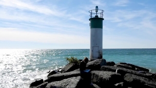 Breakwater, Barrier, Obstruction, Structure, Sea, Beacon