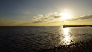 Sunset, Sun, Ocean, Sea, Beach, Water