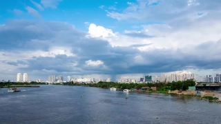Shoreline, Sky, Water, Landscape, Lake, Clouds