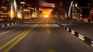 Headlight, Road, Asphalt, Traffic, Night, Transportation