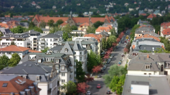 Intersection, City, Town, Architecture, Building, Urban