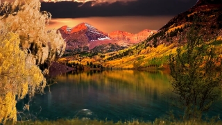 Lake, Canyon, Valley, Landscape, Mountain, Ravine