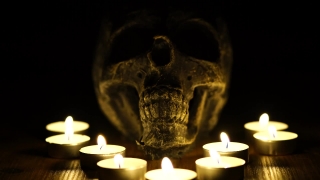 Mask, Black, Chandelier, Head, Old, Dark