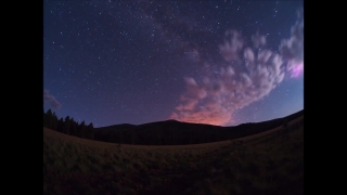 Mountain, Sky, Volcano, Clouds, Star, Landscape
