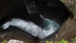 Mountain, Volcano, Waterfall, River, Water, Dam