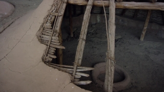 Old, Wood, Crutch, Wooden, Cliff Dwelling, Ancient