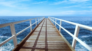 Pier, Support, Ocean, Sea, Water, Device