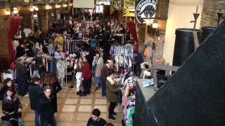 Plaza, Hall, People, Shop, City, Man