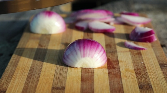 Purple Onion, Onion, Vegetable, Produce, Pink, Flower