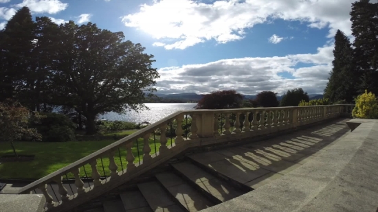Railing, Sky, Landscape, Water, Road, Travel