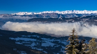 Range, Mountain, Snow, Lake, Landscape, Mountains