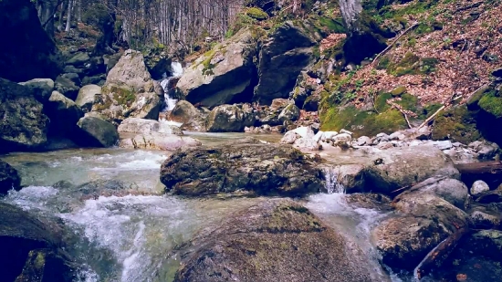 River, Canyon, Water, Mountain, Natural Depression, Ravine