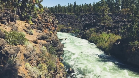 River, Mountain, Landscape, Forest, Water, Mountains
