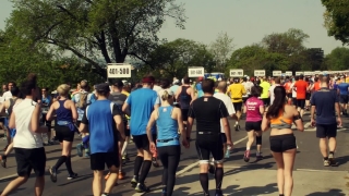 Runner, Athlete, Contestant, Pedestrian, Person, Street