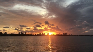 Sea, Sunset, Water, Sun, Sky, Lake