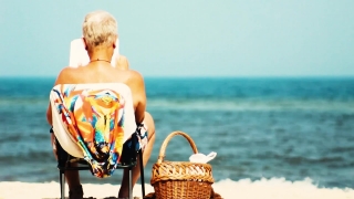Seller, Basket, Beach, Sea, Summer, Ocean