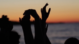 Silhouette, People, Man, Sunset, Person, Bride