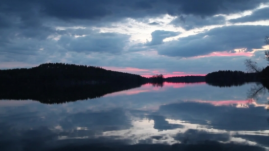 Sky, Atmosphere, Lake, Water, Landscape, Sunset