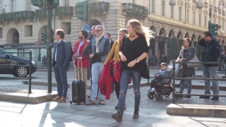 Street, City, People, Sidewalk, Person, Man