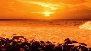 Sun, Beach, Sunset, Sea, Ocean, Star