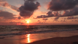 Sun, Star, Celestial Body, Sunset, Beach, Ocean