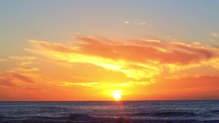 Sun, Sunset, Sea, Ocean, Star, Beach
