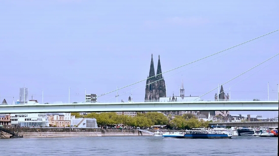Suspension Bridge, Bridge, Structure, River, Architecture, City