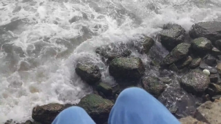 Water, Ice, River, Ocean, Rock, Waterfall