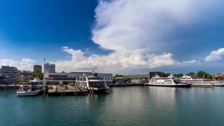 Waterfront, Marina, Water, City, River, Tourism