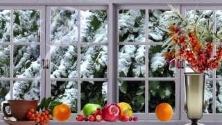 Windowsill, Sill, Food, Fruit, Orange, Fresh
