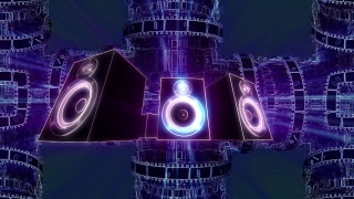 Bass, Digital, Technology, Light, Negative, 3d