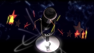 Microphone, Lamp, Spotlight, Glass, 3d, Black
