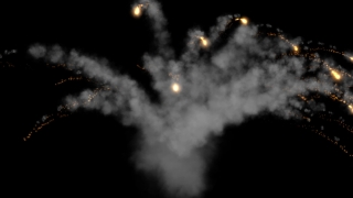 Black, Light, Firework, Night, Glowing, Blaze