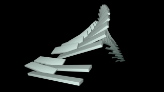 Stairs, 3d, Business, Symbol, Paper, Sign