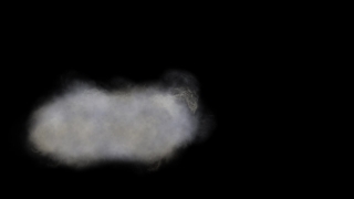 Moon, Smoke, Space, Cloud, Black, Dark